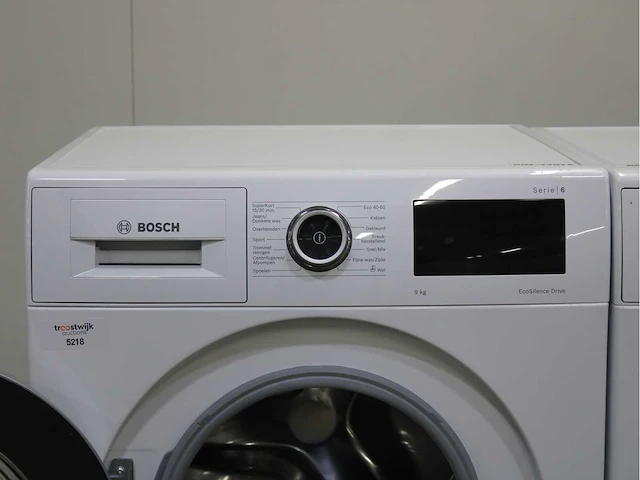 Bosch serie|6 ecosilence drive wasmachine & bosch serie|6 wasdroger - afbeelding 3 van  8