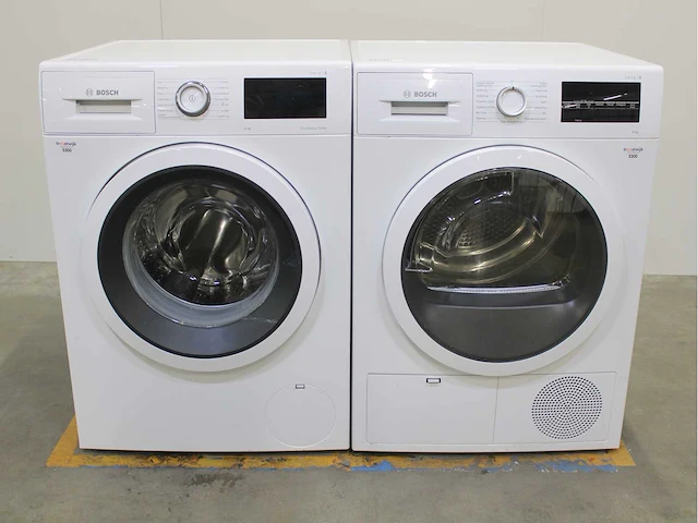 Bosch serie|6 ecosilence drive wasmachine & bosch serie|6 wasdroger - afbeelding 1 van  8