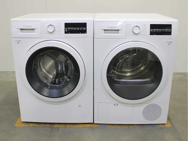 Bosch serie|6 ecosilence drive wasmachine & bosch serie|6 wasdroger - afbeelding 1 van  8