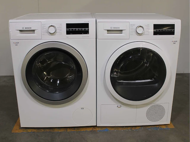 Bosch serie|6 ecosilence drive wasmachine & bosch serie|6 wasdroger - afbeelding 1 van  8