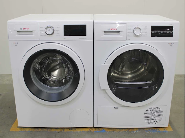 Bosch serie|6 ecosilence drive wasmachine & bosch serie|6 wasdroger - afbeelding 1 van  8