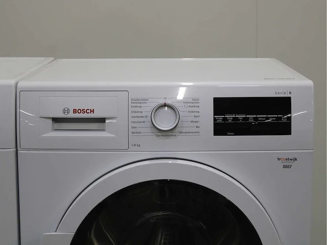 Bosch serie|6 ecosilence drive wasmachine & bosch serie|6 wasdroger - afbeelding 6 van  8