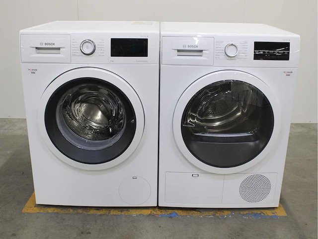 Bosch serie|6 ecosilence drive wasmachine & bosch serie|6 wasdroger - afbeelding 1 van  8