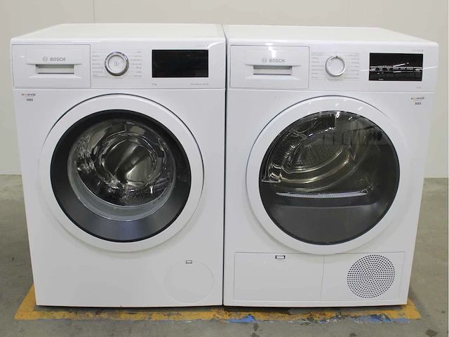 Bosch serie|6 ecosilence drive wasmachine & bosch serie|6 wasdroger - afbeelding 1 van  8