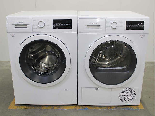 Bosch serie|6 ecosilence drive wasmachine & bosch serie|6 wasdroger - afbeelding 1 van  8