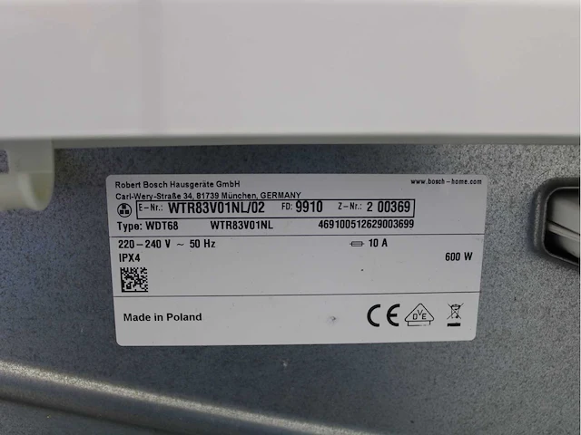 Bosch serie|6 ecosilence drive wasmachines & bosch serie|4 wasdrogers - afbeelding 8 van  8