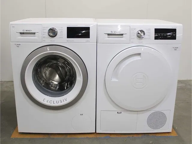 Bosch serie|6 i-dos ecosilence drive exclusiv wasmachine & bosch serie|6 exclusiv droger - afbeelding 1 van  8