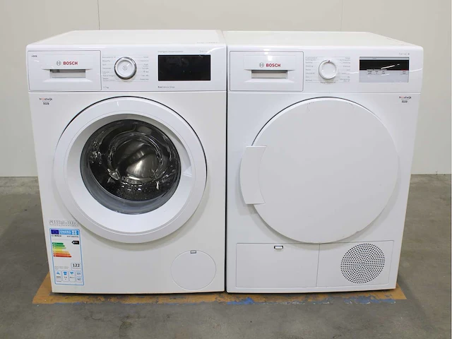 Bosch serie|6 i-dos ecosilence drive wasmachine & bosch serie|4 wasdroger - afbeelding 1 van  8