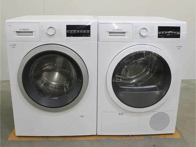 Bosch serie|6 i-dos ecosilence drive wasmachine & bosch serie|6 droger - afbeelding 1 van  8