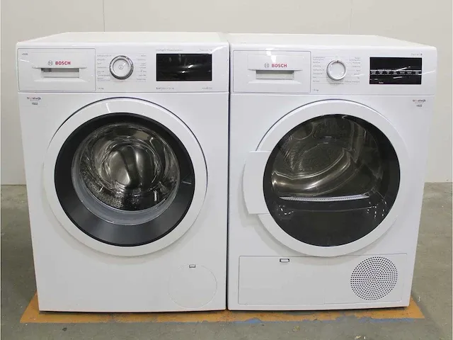 Bosch serie|6 i-dos ecosilence drive wasmachine & bosch serie|6 droger - afbeelding 1 van  8