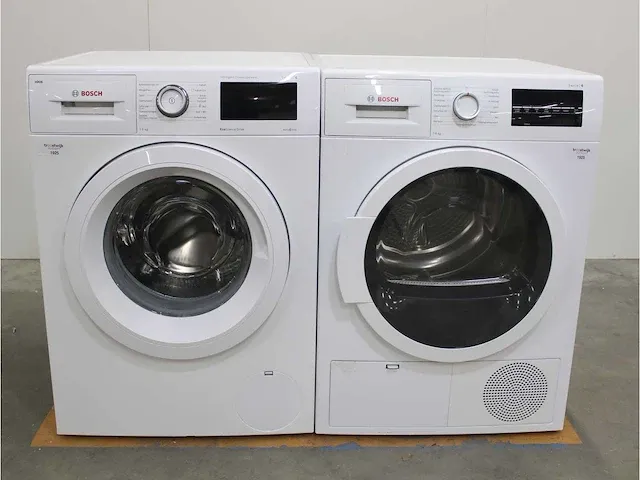 Bosch serie|6 i-dos ecosilence drive wasmachine & bosch serie|6 droger - afbeelding 1 van  8