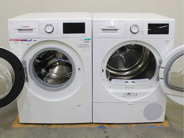 Bosch serie|6 i-dos ecosilence drive wasmachine & bosch serie|6 selfcleaning condenser wasdroger - afbeelding 2 van  8