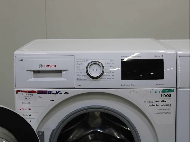 Bosch serie|6 i-dos ecosilence drive wasmachine & bosch serie|6 selfcleaning condenser wasdroger - afbeelding 3 van  8