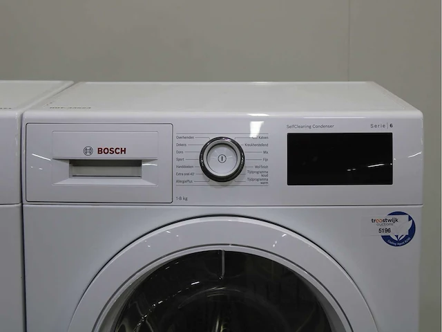 Bosch serie|6 i-dos ecosilence drive wasmachine & bosch serie|6 selfcleaning condenser wasdroger - afbeelding 6 van  8