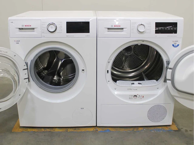 Bosch serie|6 i-dos ecosilence drive wasmachine & bosch serie|6 selfcleaning condenser wasdroger - afbeelding 2 van  8