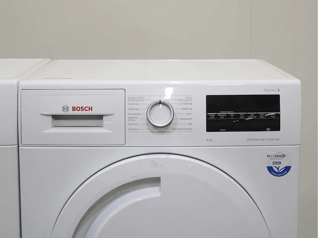 Bosch serie|6 i-dos ecosilence drive wasmachine & bosch serie|6 selfcleaning condenser wasdroger - afbeelding 6 van  8