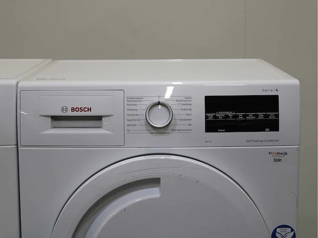 Bosch serie|6 i-dos ecosilence drive wasmachine & bosch serie|6 selfcleaning condenser wasdroger - afbeelding 6 van  8