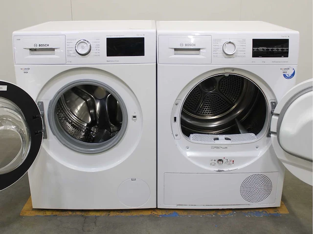 Bosch serie|6 i-dos ecosilence drive wasmachine & bosch serie|6 selfcleaning condenser wasdroger - afbeelding 2 van  8