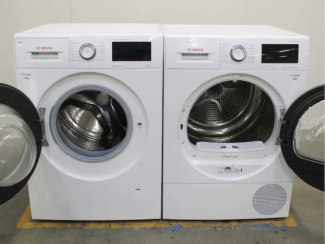 Bosch serie|6 i-dos ecosilence drive wasmachine & bosch serie|6 selfcleaning condenser wasdroger - afbeelding 2 van  8