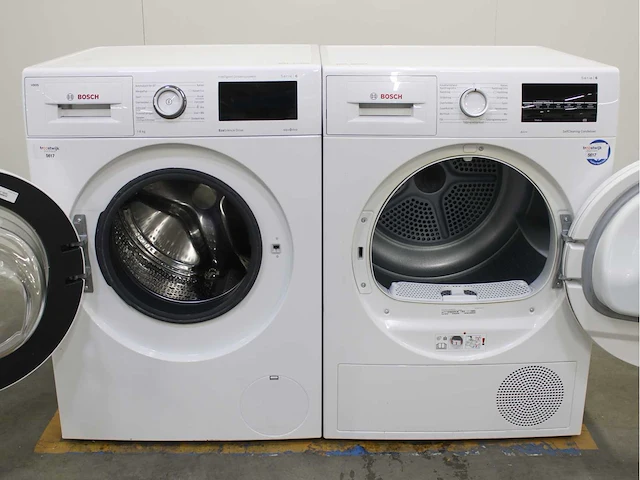Bosch serie|6 i-dos ecosilence drive wasmachine & bosch serie|6 selfcleaning condenser wasdroger - afbeelding 2 van  8
