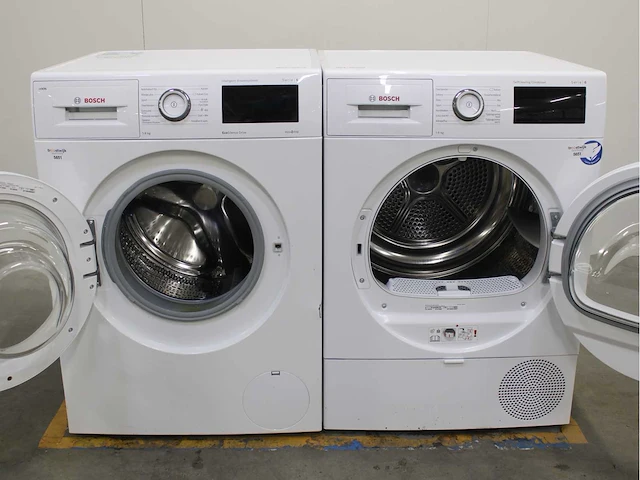 Bosch serie|6 i-dos ecosilence drive wasmachine & bosch serie|6 selfcleaning condenser wasdroger - afbeelding 2 van  8