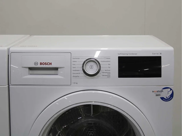 Bosch serie|6 i-dos ecosilence drive wasmachine & bosch serie|6 selfcleaning condenser wasdroger - afbeelding 6 van  8
