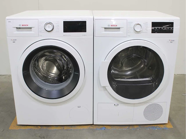 Bosch serie|6 i-dos ecosilence drive wasmachine & bosch serie|6 wasdroger - afbeelding 1 van  3