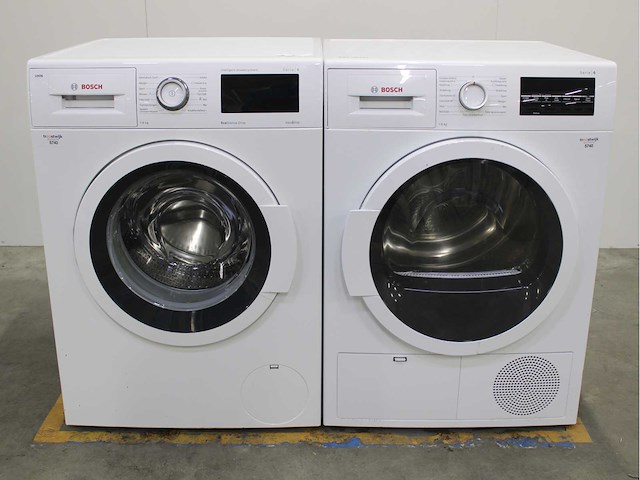 Bosch serie|6 i-dos ecosilence drive wasmachine & bosch serie|6 wasdroger - afbeelding 1 van  7