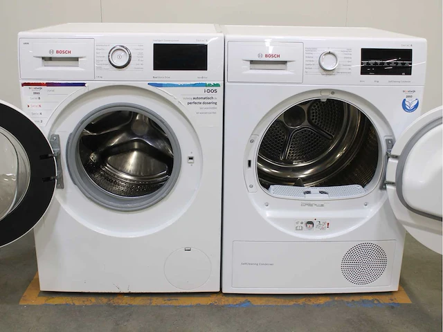 Bosch serie|6 i-dos ecosilence drive wasmachines & bosch serie|6 selfcleaning condenser a+++ wasdrogers - afbeelding 2 van  8