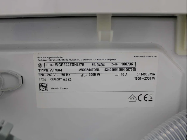 Bosch serie|6 i-dos iron assist aquastop wasmachine & bosch serie|6 selfcleaning condenser wasdroger - afbeelding 5 van  8