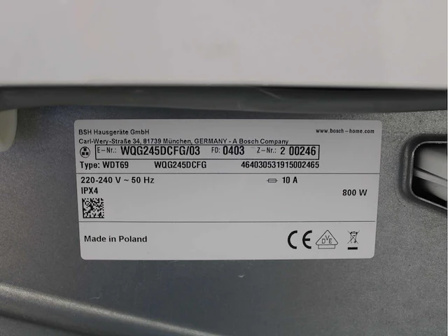 Bosch serie|6 i-dos iron assist aquastop wasmachine & bosch serie|6 selfcleaning condenser wasdroger - afbeelding 8 van  8