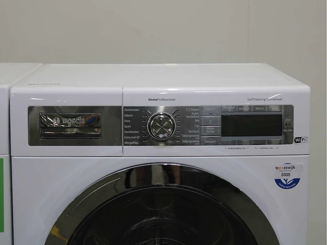 Bosch serie|6 i-dos iron assist eco silence drive wasmachine & bosch homeprofessional selfcleaning condenser wifi wasdroger - afbeelding 6 van  8