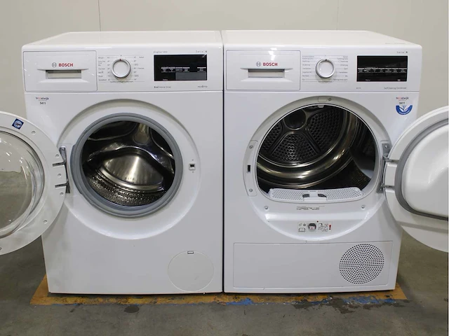 Bosch serie|6 kingstar 1400 ecosilence drive wasmachine & bosch serie|6 selfcleaning condenser wasdroger - afbeelding 2 van  8