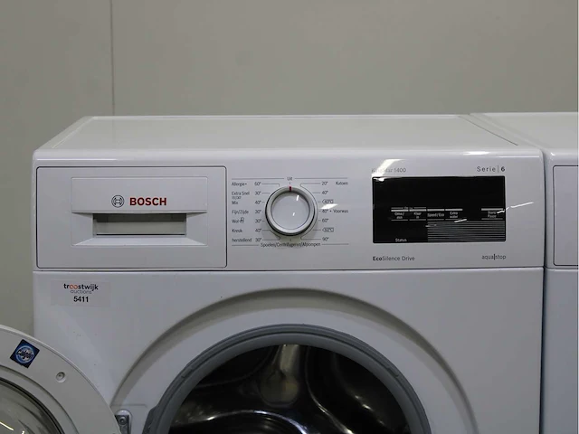 Bosch serie|6 kingstar 1400 ecosilence drive wasmachine & bosch serie|6 selfcleaning condenser wasdroger - afbeelding 3 van  8