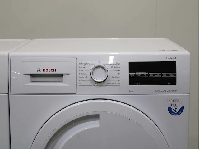 Bosch serie|6 kingstar 1400 ecosilence drive wasmachine & bosch serie|6 selfcleaning condenser wasdroger - afbeelding 6 van  8