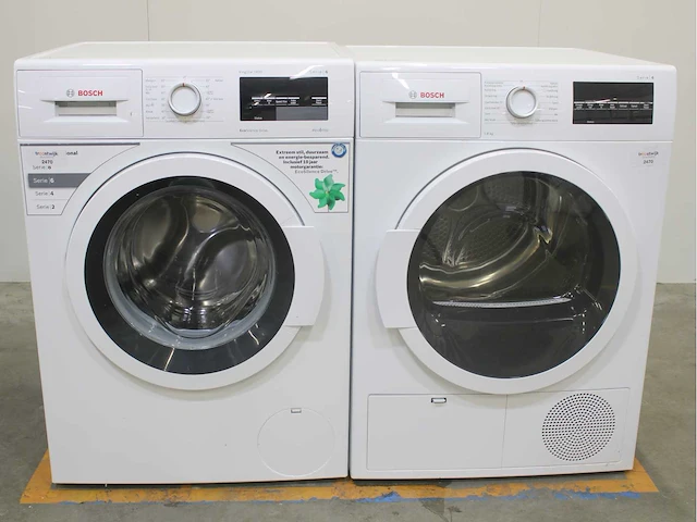Bosch serie|6 kingstar 1400 ecosilence drive wasmachines & bosch serie|6 wasdrogers - afbeelding 1 van  8