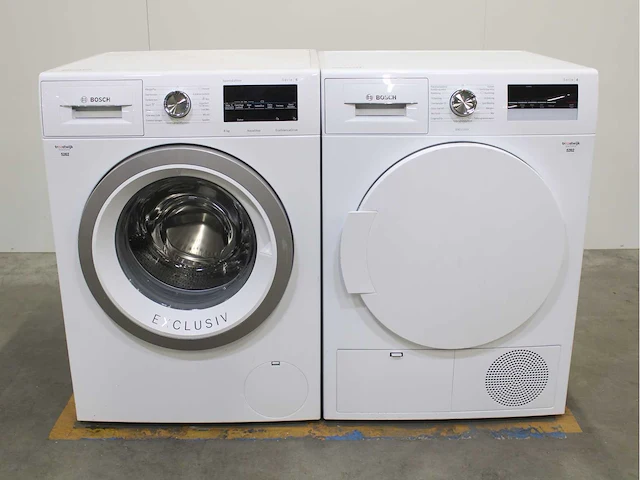 Bosch serie|6 sportsedition aquastop ecosilencedrive wasmachine & bosch serie|4 exclusiv wasdroger - afbeelding 1 van  8