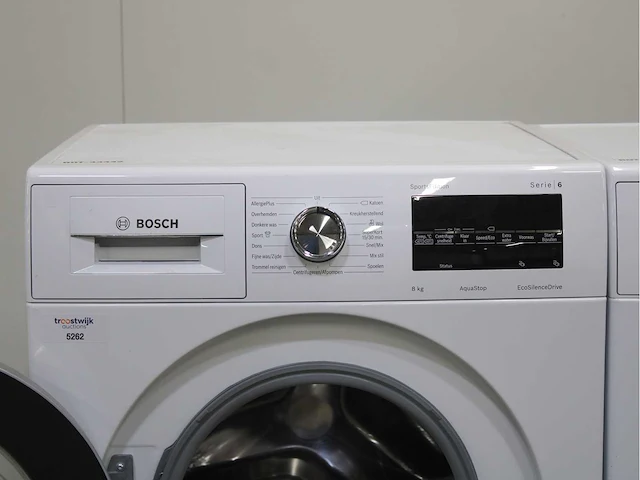 Bosch serie|6 sportsedition aquastop ecosilencedrive wasmachine & bosch serie|4 exclusiv wasdroger - afbeelding 3 van  8