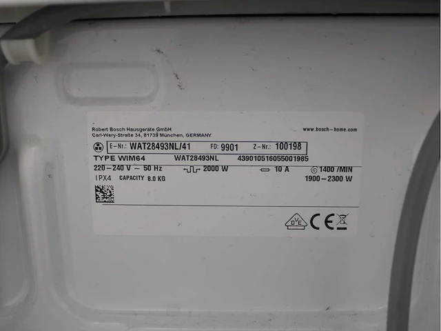 Bosch serie|6 sportsedition aquastop ecosilencedrive wasmachine & bosch serie|4 exclusiv wasdroger - afbeelding 5 van  8