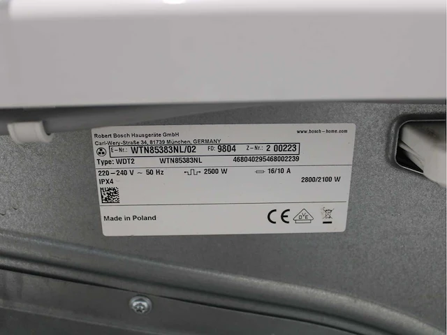 Bosch serie|6 sportsedition aquastop ecosilencedrive wasmachine & bosch serie|4 exclusiv wasdroger - afbeelding 8 van  8