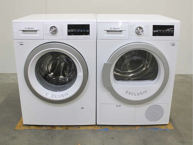 Bosch serie|6 sportsedition aquastop ecosilencedrive wasmachine & bosch serie|6 exclusiv wasdroger - afbeelding 1 van  8