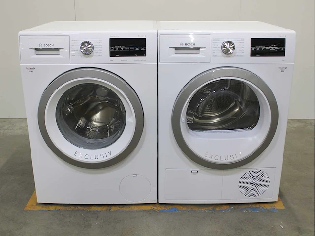 Bosch serie|6 sportsedition aquastop ecosilencedrive wasmachine & bosch serie|6 wasdroger - afbeelding 1 van  8