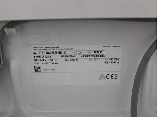 Bosch serie|6 sportsedition aquastop ecosilencedrive wasmachine & bosch serie|6 wasdroger - afbeelding 5 van  8