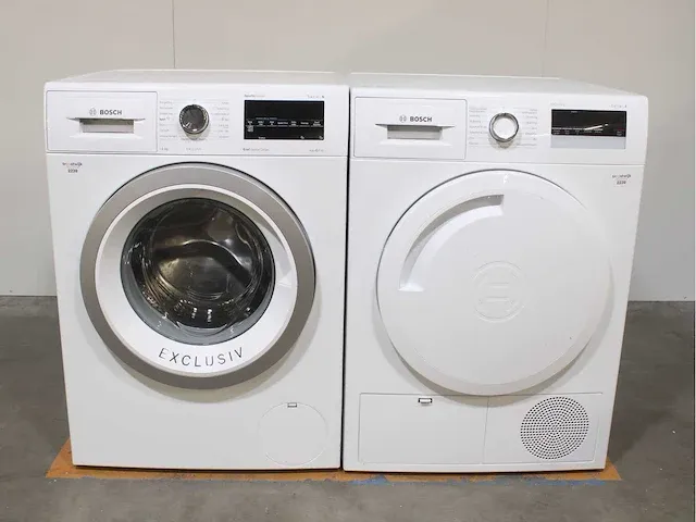 Bosch serie|6 sportsedition ecosilence drive exclusiv wasmachine & bosch serie|4 exclusiv droger - afbeelding 1 van  8