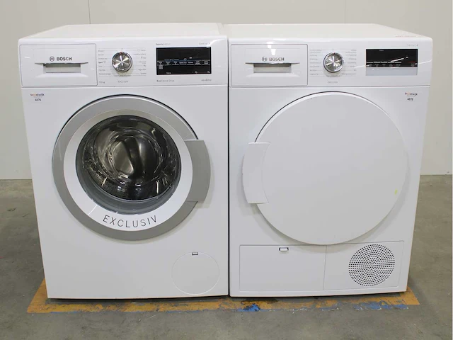 Bosch serie|6 sportsedition ecosilence drive exclusiv wasmachine & bosch serie|4 exclusiv wasdroger - afbeelding 1 van  8