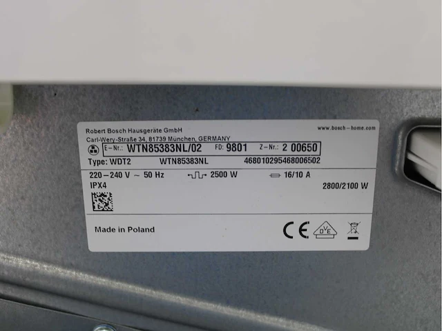 Bosch serie|6 sportsedition ecosilence drive exclusiv wasmachine & bosch serie|4 exclusiv wasdroger - afbeelding 8 van  8