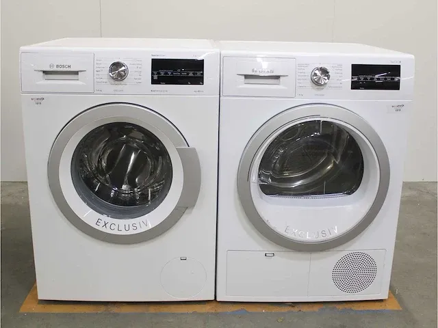 Bosch serie|6 sportsedition ecosilence drive exclusiv wasmachine & bosch serie|6 exclusiv droger - afbeelding 1 van  8
