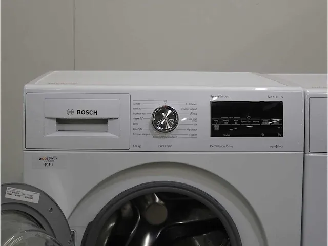 Bosch serie|6 sportsedition ecosilence drive exclusiv wasmachine & bosch serie|6 exclusiv droger - afbeelding 3 van  8