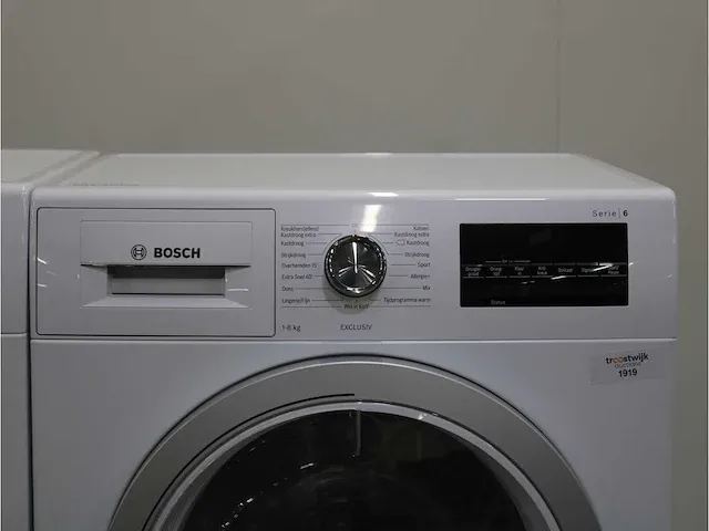 Bosch serie|6 sportsedition ecosilence drive exclusiv wasmachine & bosch serie|6 exclusiv droger - afbeelding 6 van  8