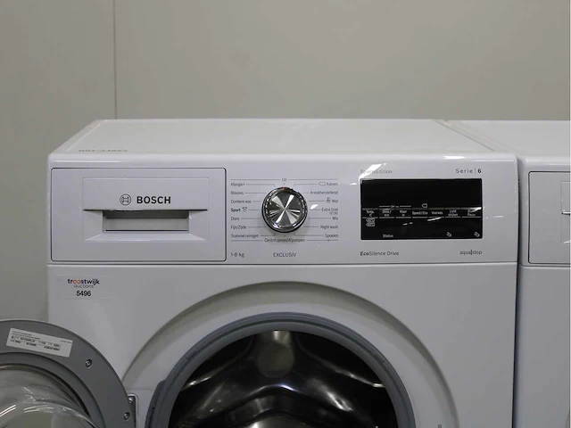 Bosch serie|6 sportsedition ecosilence drive exclusiv wasmachine & bosch serie|6 exclusiv wasdroger - afbeelding 3 van  8